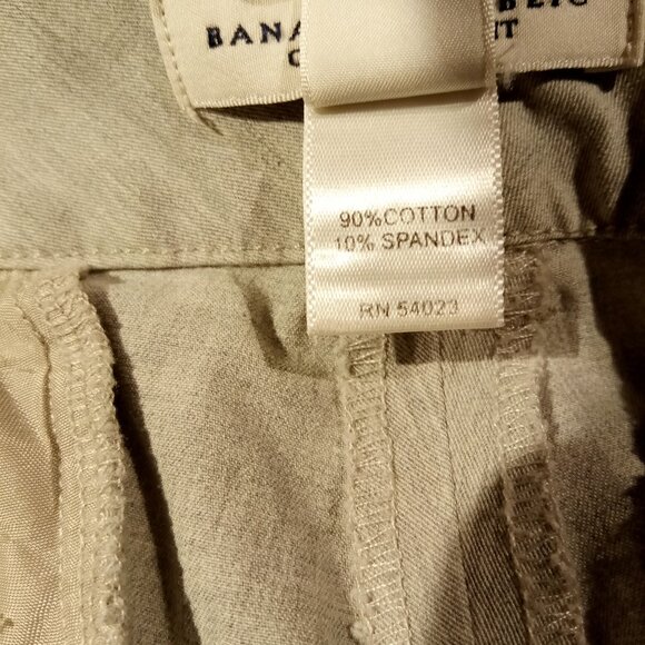BANANA REPUBLIC Trousers  sz 12P  Light Heather Gray   Contoured Fit  Pants  EUC - Picture 6 of 12